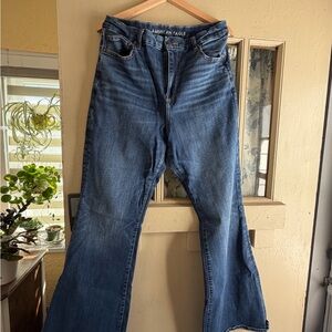 American Eagle Light and Dark Blue Stretch Denim Jeans